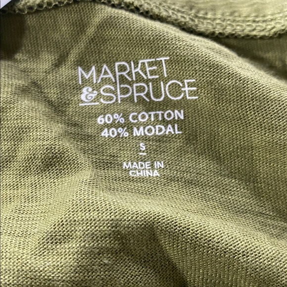 Market & Spruce Mira Spaghetti Strap Maxi Dress Olive - S - Picture 6 of 10